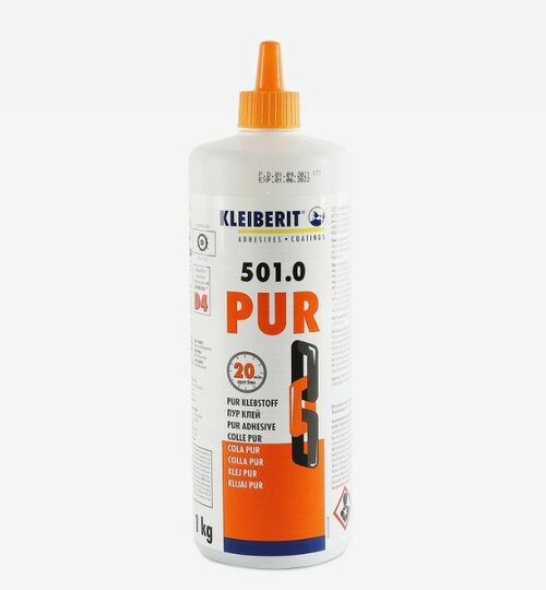 Клей KLEIBERIT 501.0 PUR, Бутылка 1 кг, Klebchemie, Германия